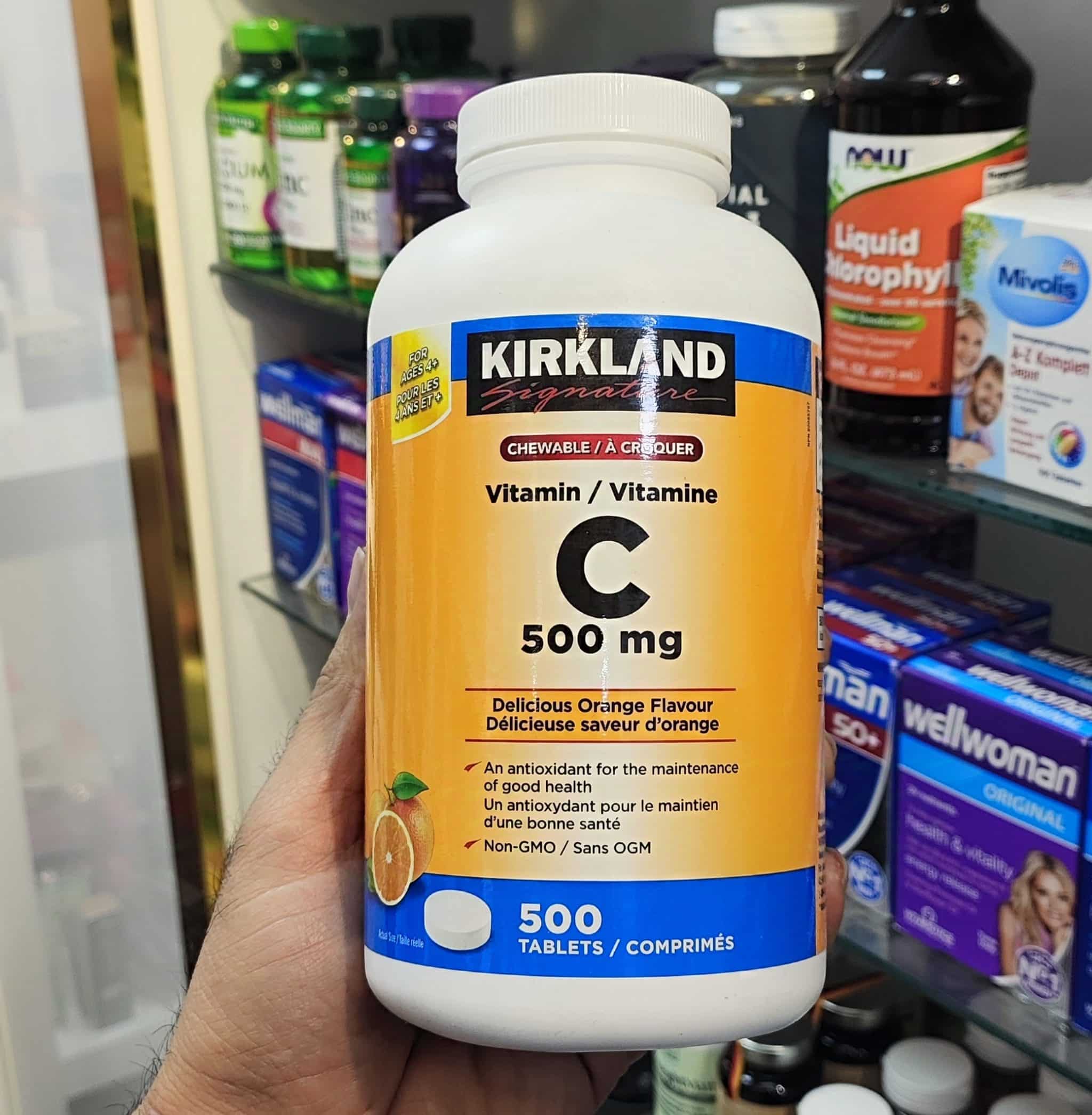 IMG_۲۰۲۵۰۲۰۴_۱۶۰۴۲۶ ویتامین سی 500 میلی گرم کرکلند
